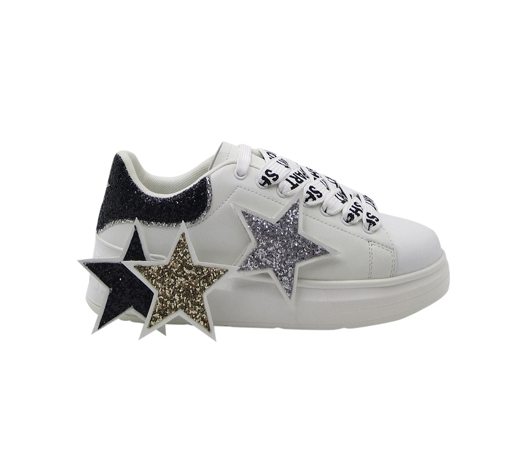 Sneakers Kim in eco leather / Stella intercambiabile