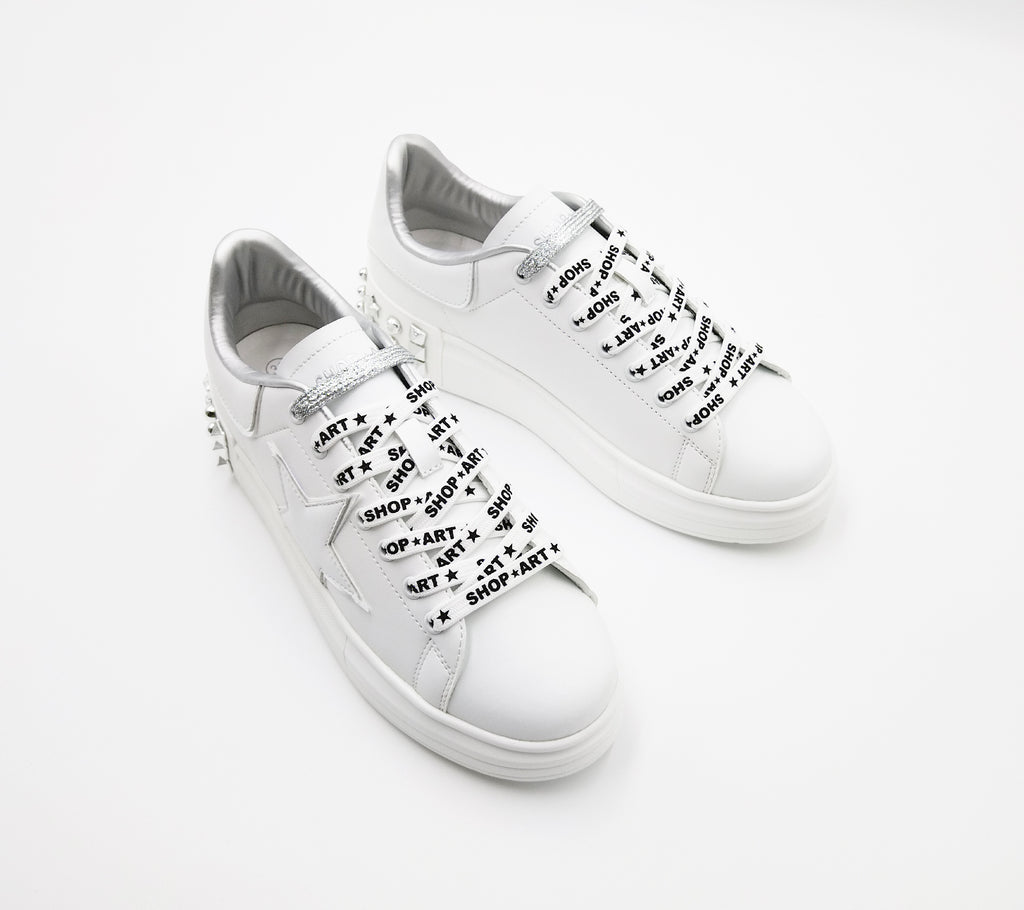 Sneakers Kim off white / silver